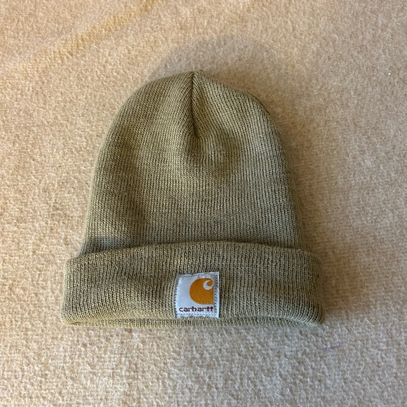 Carhartt Accessories - Carhartt Beanie Acrylic OSFA One Size Fits All Tan USA Hat Head Warmer Unisex